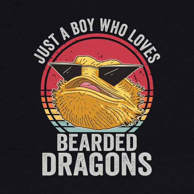 Just A Boy Who Loves Bearded Dragons by Visual Vibes